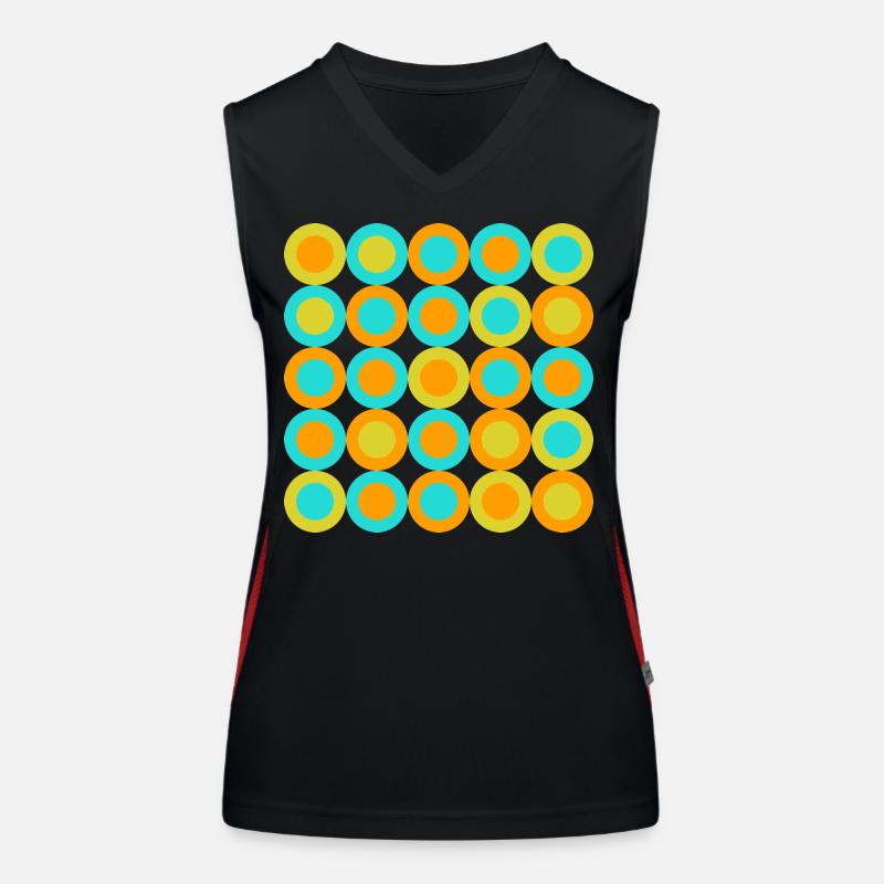 geometric patterns Funktionelles Kontrast-Tank Top für Frauen