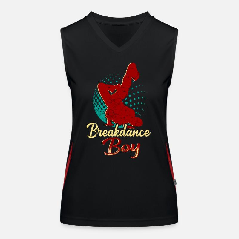 Breakdance Junge Breakdancer Tanzen Funktionelles Kontrast-Tank Top für Frauen