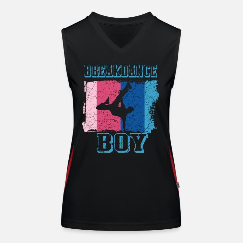 Breakdance Junge Breakdancer BBoy Funktionelles Kontrast-Tank Top für Frauen