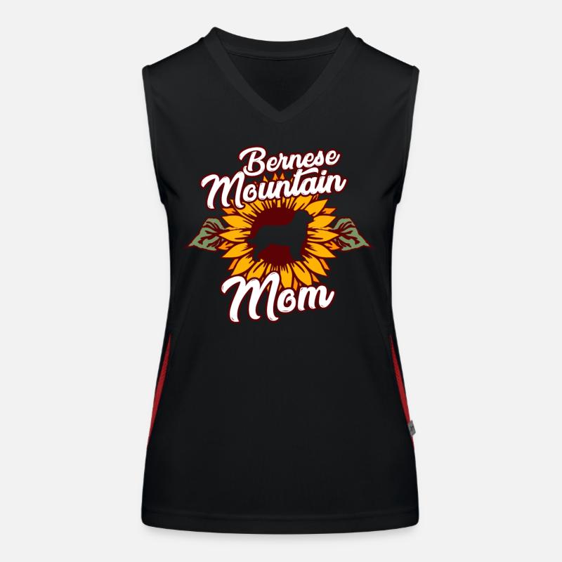 Berner Sennenhund Hundeliebe Mutter Funktionelles Kontrast-Tank Top für Frauen