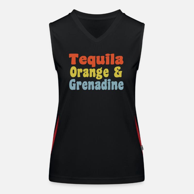 Tequila Funktionelles Kontrast-Tank Top für Frauen