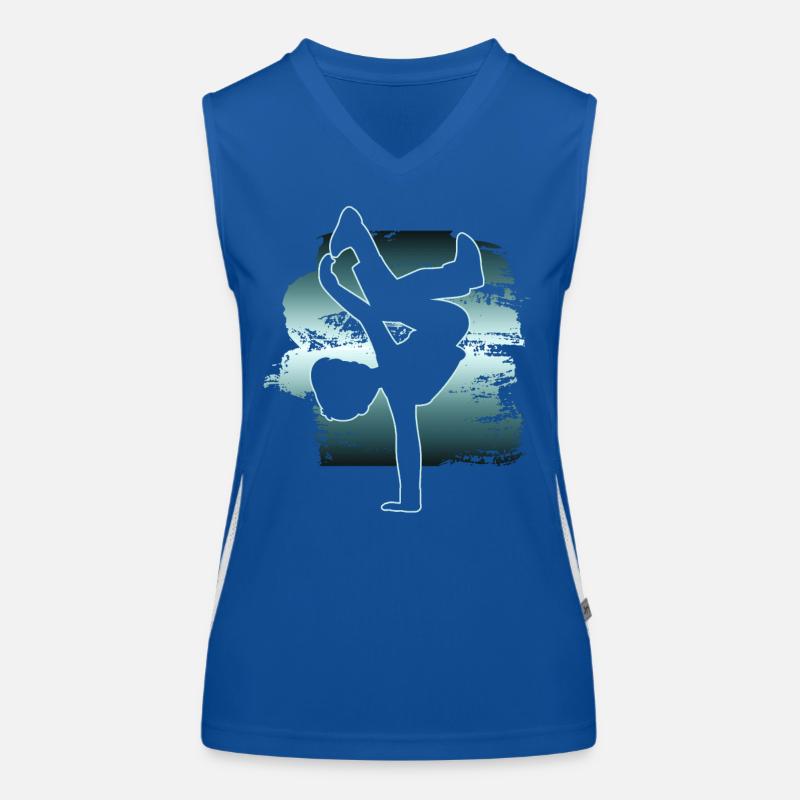 Breakdancer Breakdancing Tänzer Funktionelles Kontrast-Tank Top für Frauen