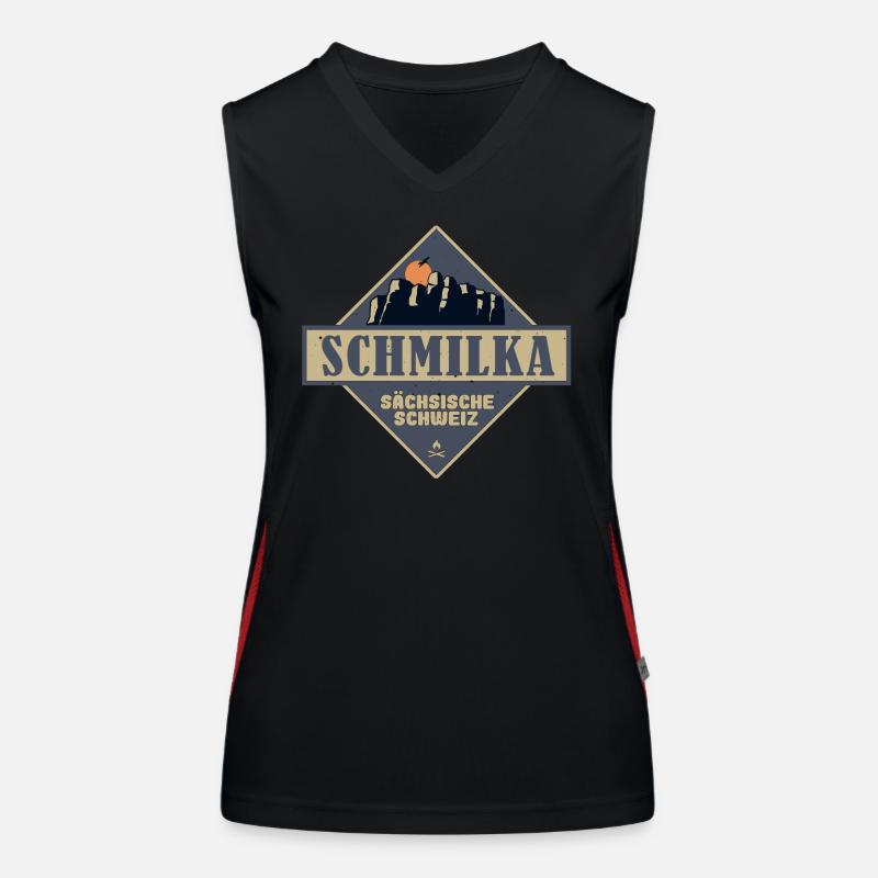 sächsische Schweiz Schmilka Funktionelles Kontrast-Tank Top für Frauen