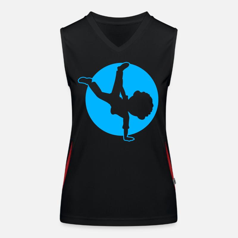 Breakdancer Junge Breakdancing Funktionelles Kontrast-Tank Top für Frauen