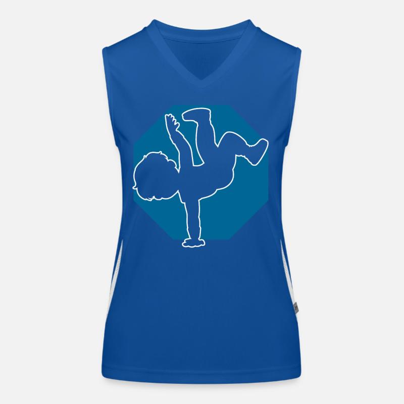 Breakdancer Junge Breakdancing Funktionelles Kontrast-Tank Top für Frauen