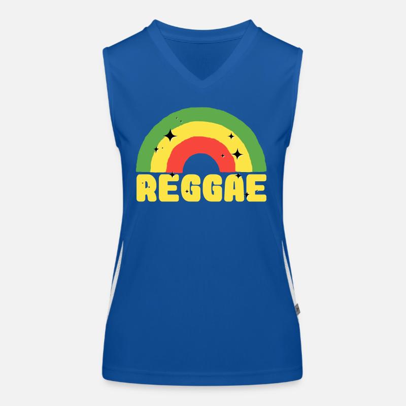 reggae Funktionelles Kontrast-Tank Top für Frauen