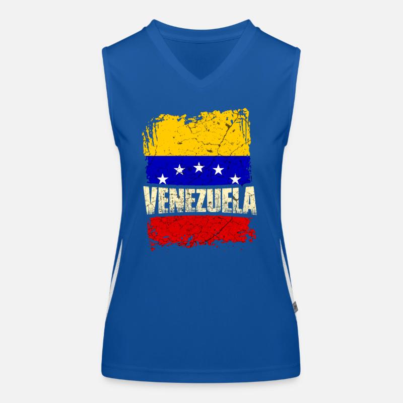 Drapeau du Venezuela Débardeur respirant contrasté Femme