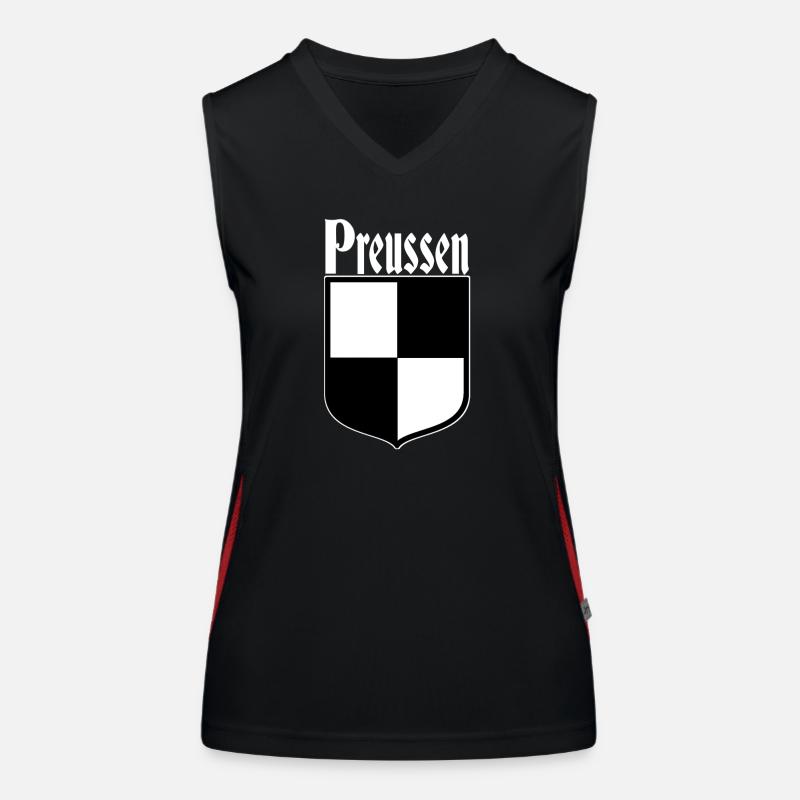 Preussen 03 Funktionelles Kontrast-Tank Top für Frauen