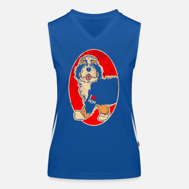 Berner Sennenhund Mutter Bernese Mountain Hund Funktionelles Kontrast-Tank Top für Frauen