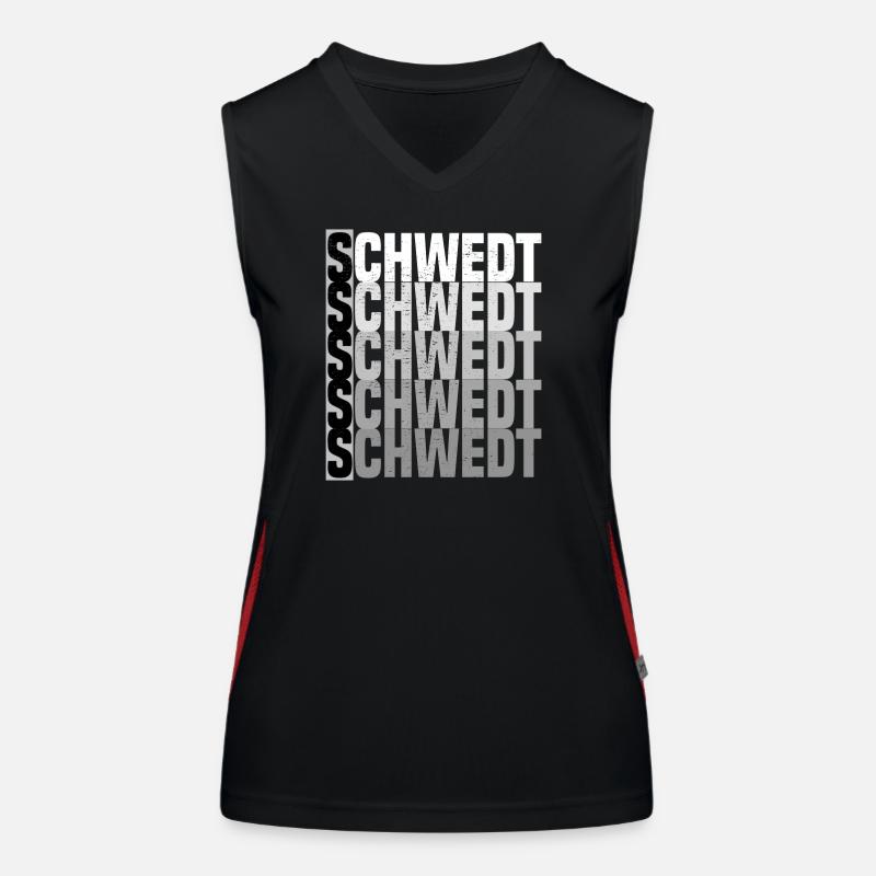 schwedt grunge look Funktionelles Kontrast-Tank Top für Frauen