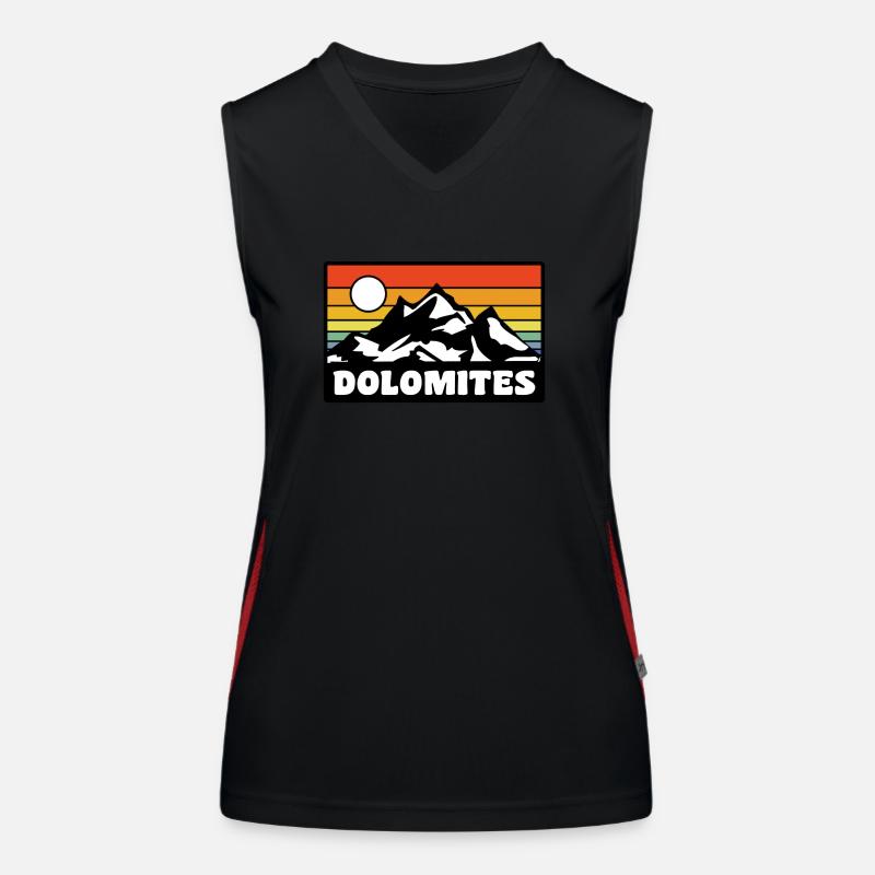 Dolomites Funktionelles Kontrast-Tank Top für Frauen