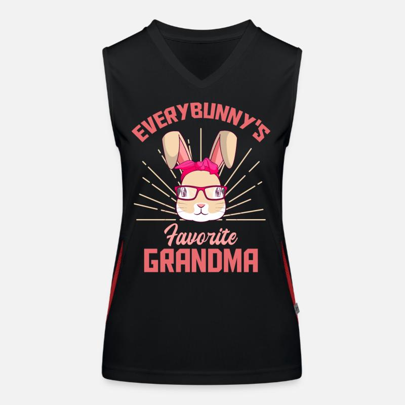 Grand-mère préférée de Everybunny Grand-mère Grand-mère Pâques Débardeur respirant contrasté Femme