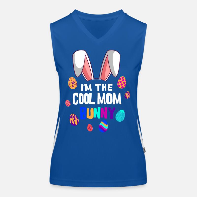 I'm the cool Easter mom mom Easter Women's Functional Contrast Tank Top