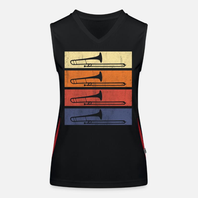 Trompete Blasmusik Funktionelles Kontrast-Tank Top für Frauen