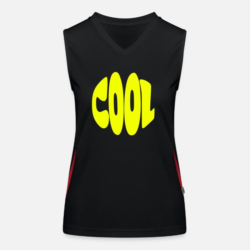 cool gelb comic Funktionelles Kontrast-Tank Top für Frauen