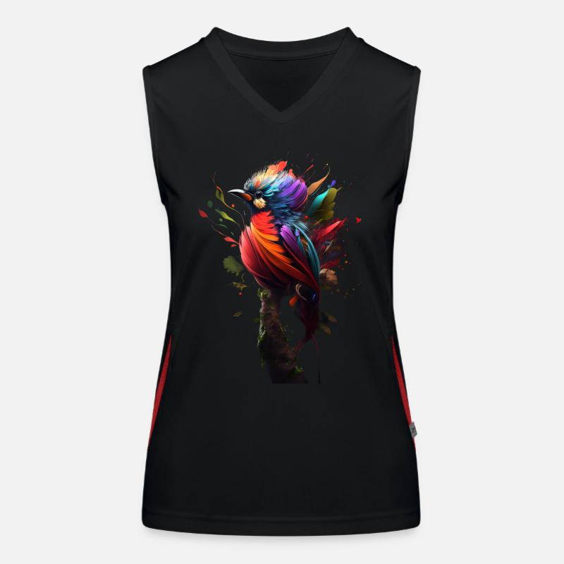 Oiseau fantastique unique Débardeur respirant contrasté Femme