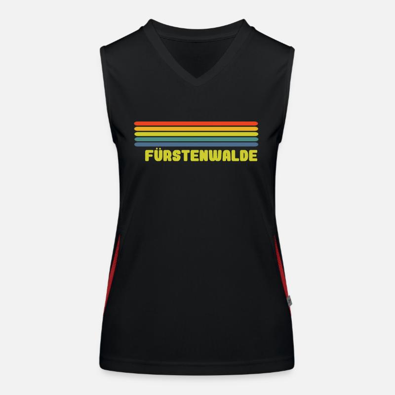 Fürstenwalde Spree Regenbogen Funktionelles Kontrast-Tank Top für Frauen
