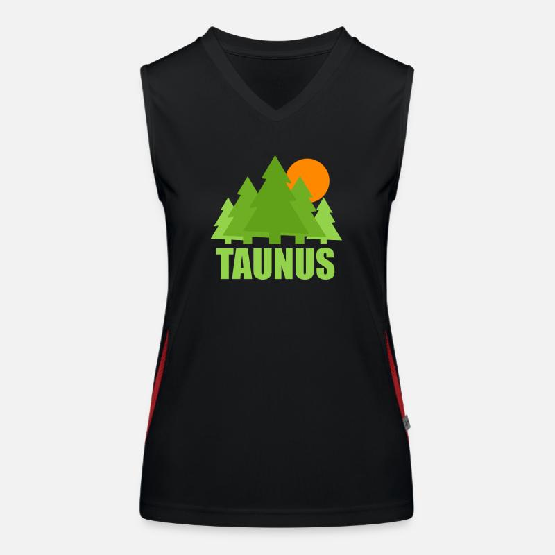 Taunus 08 Funktionelles Kontrast-Tank Top für Frauen