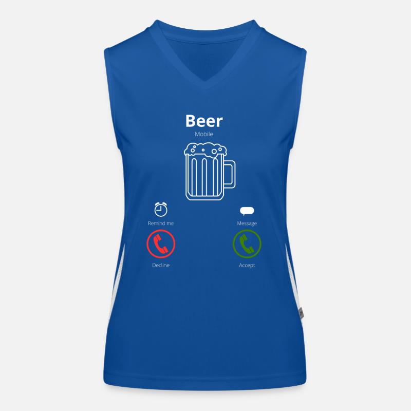 Beer is calling Women's Functional Contrast Tank Top