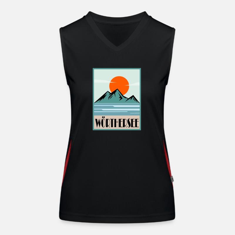 Wörther See Funktionelles Kontrast-Tank Top für Frauen