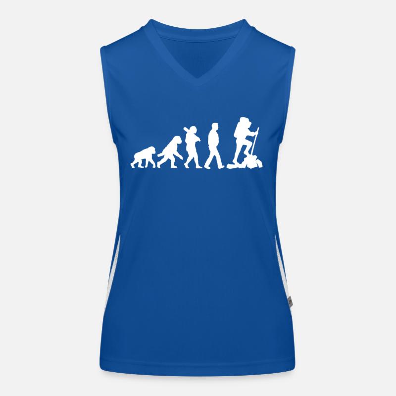Evolution des Wanderns Funktionelles Kontrast-Tank Top für Frauen