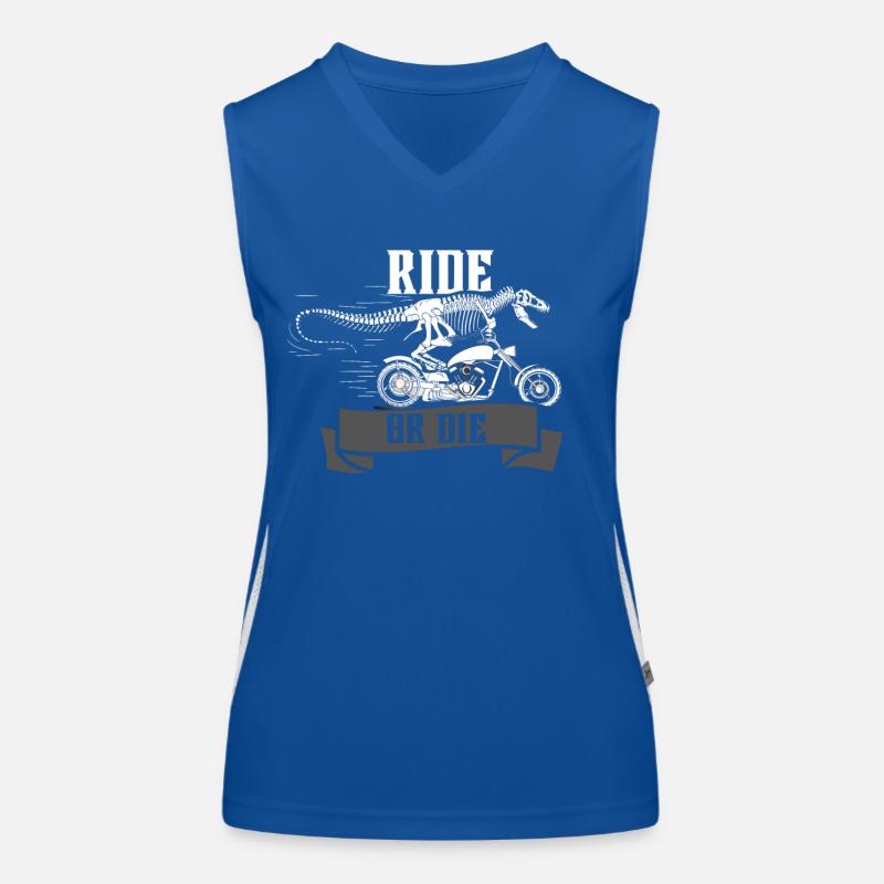 Ride or Die Dinosaur Women's Functional Contrast Tank Top