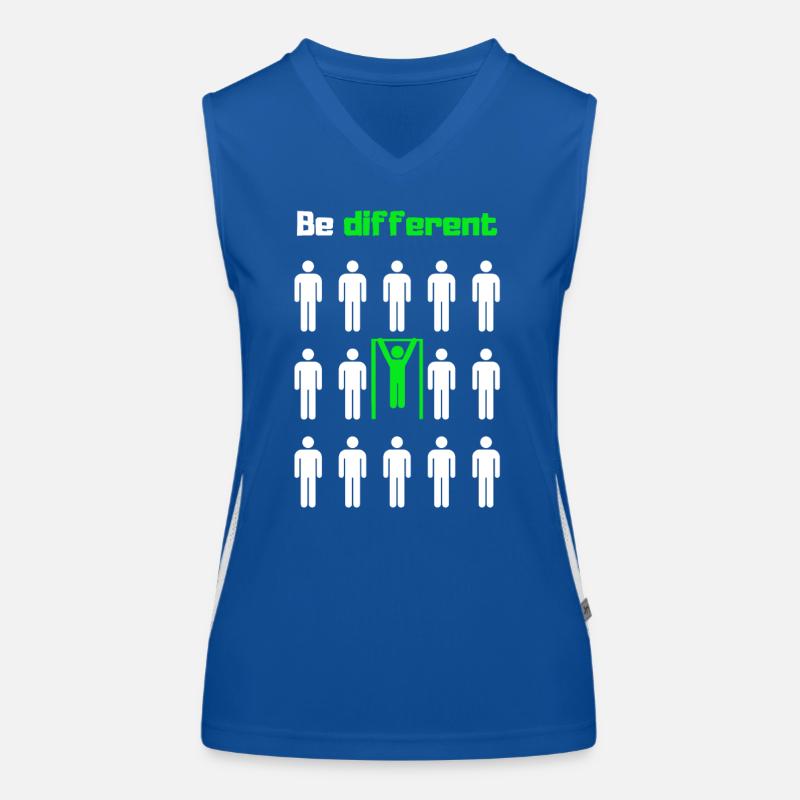 Anders sein, trainieren Funktionelles Kontrast-Tank Top für Frauen