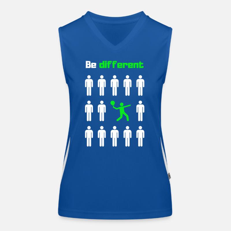 Sei anders, paddele Funktionelles Kontrast-Tank Top für Frauen