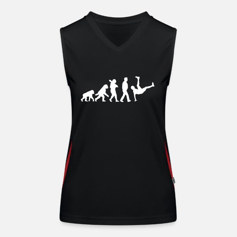 Évolution du break dance Débardeur respirant contrasté Femme
