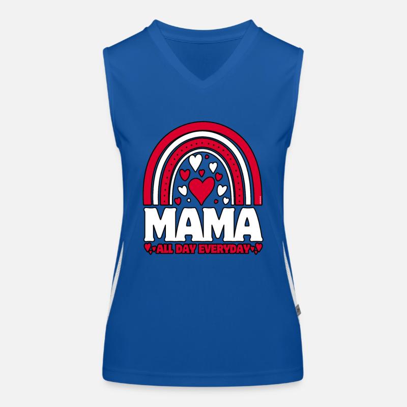 Muttertag - Mama jeden Tag... Funktionelles Kontrast-Tank Top für Frauen