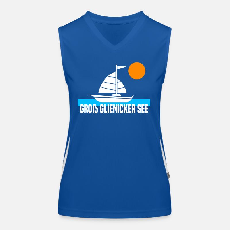 Groß Glienicker See Funktionelles Kontrast-Tank Top für Frauen