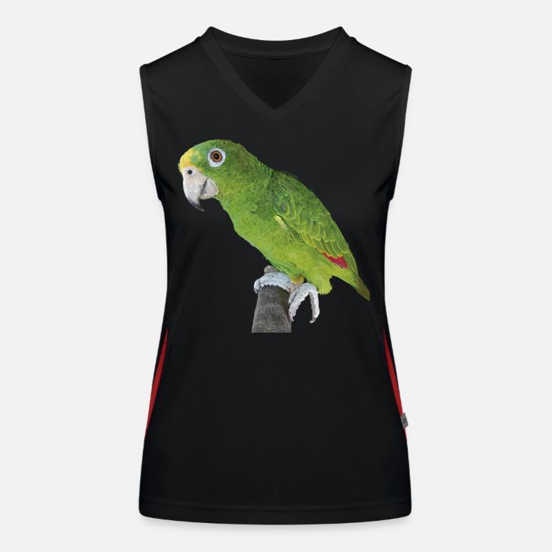 The Amazonian royal parrot Women's Functional Contrast Tank Top