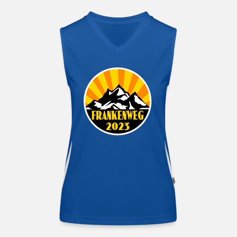 Frankenweg Funktionelles Kontrast-Tank Top für Frauen