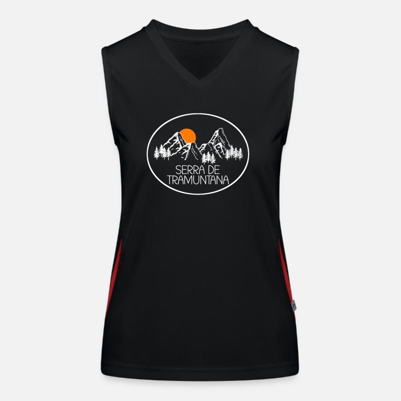 Mallorca Serra de Tramuntana Funktionelles Kontrast-Tank Top für Frauen