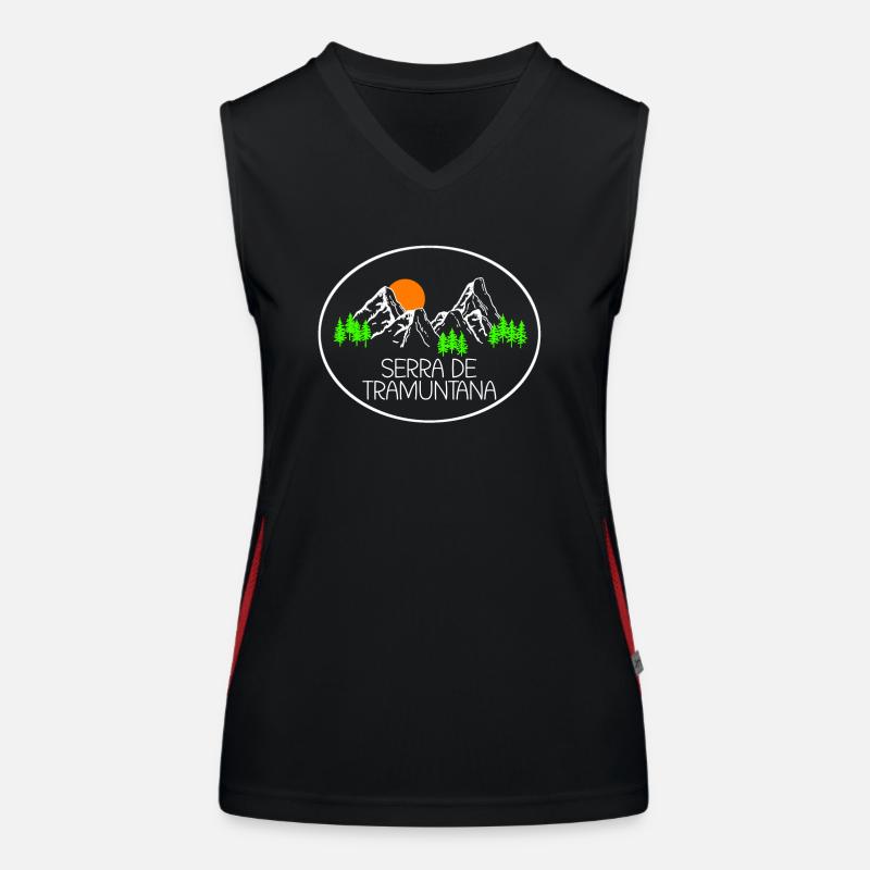 Mallorca Serra de Tramuntana Funktionelles Kontrast-Tank Top für Frauen