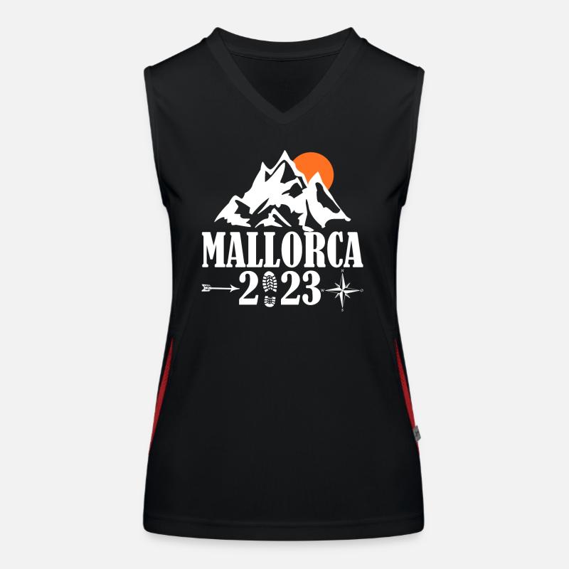 Mallorca 2023 Funktionelles Kontrast-Tank Top für Frauen
