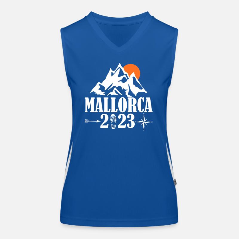Mallorca 2023 Funktionelles Kontrast-Tank Top für Frauen