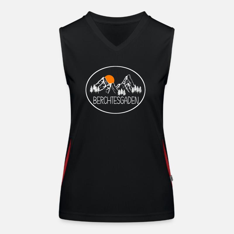Berchtesgaden Funktionelles Kontrast-Tank Top für Frauen