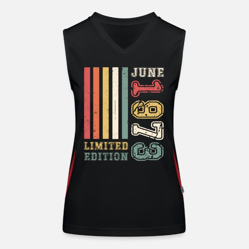 50th Birthday June 1973 Limited Edition Women's Functional Contrast Tank Top