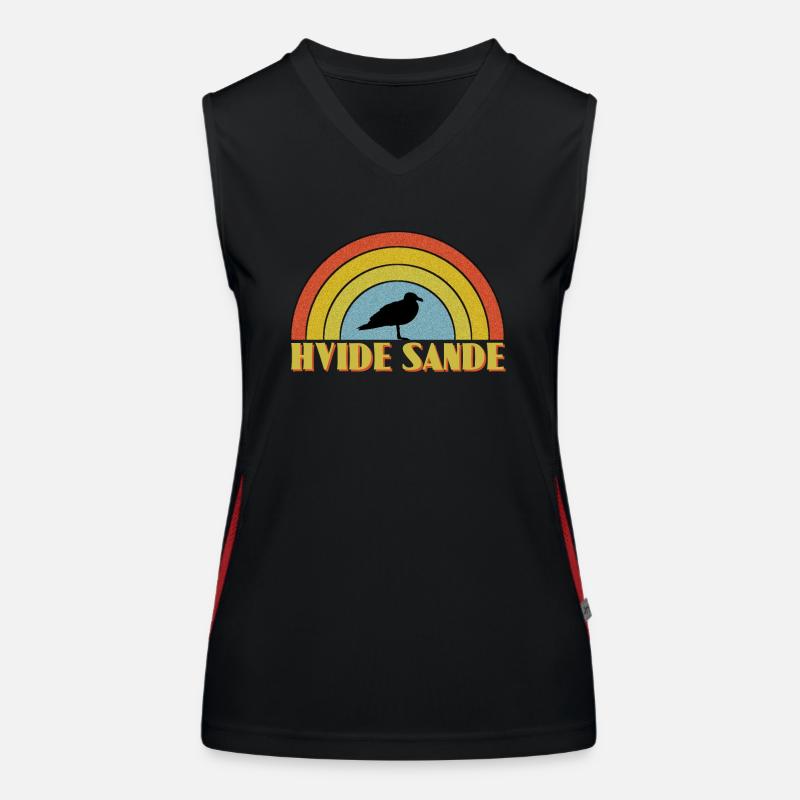 Hvide Sande Funktionelles Kontrast-Tank Top für Frauen
