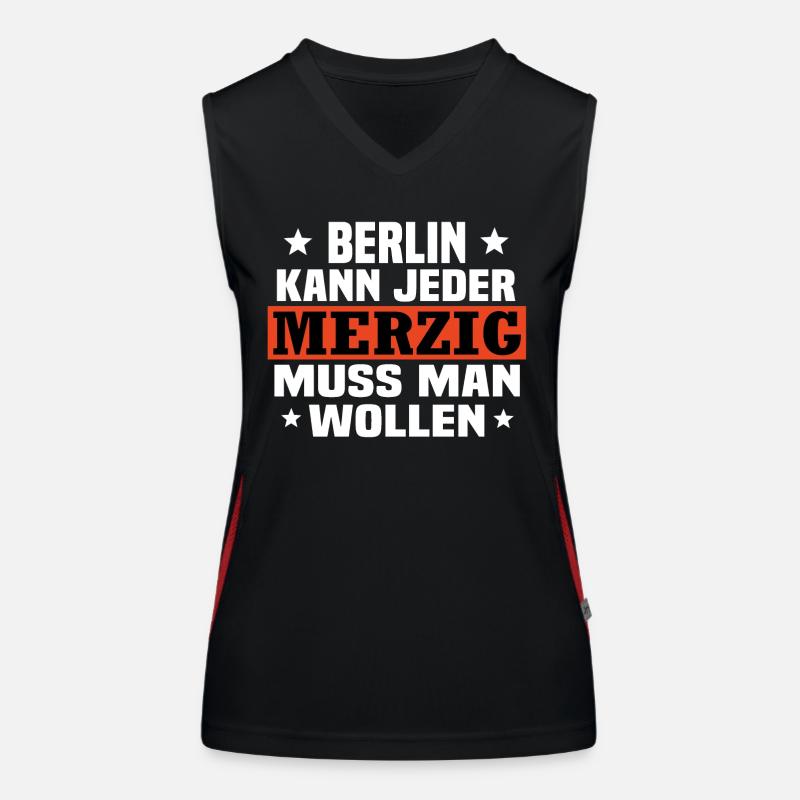 merzig saar Funktionelles Kontrast-Tank Top für Frauen