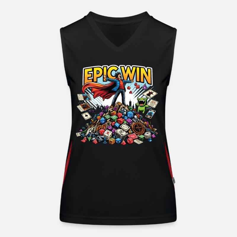 Epic Win: The Master of the Game Women's Functional Contrast Tank Top