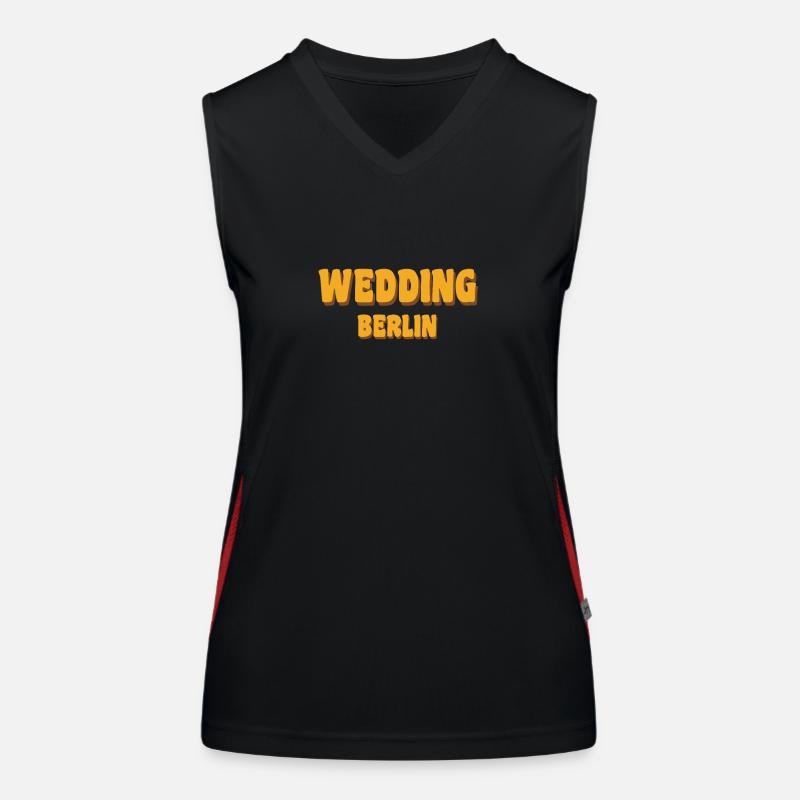 Wedding Berlin Funktionelles Kontrast-Tank Top für Frauen