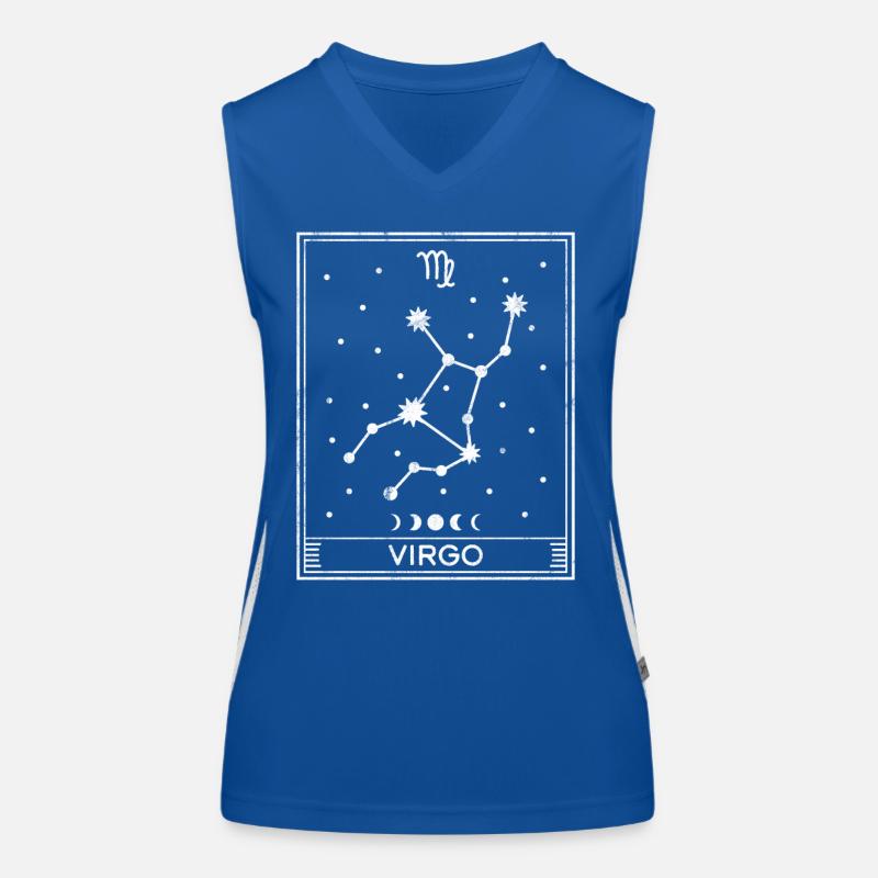 Sternzeichen Jungfrau Funktionelles Kontrast-Tank Top für Frauen