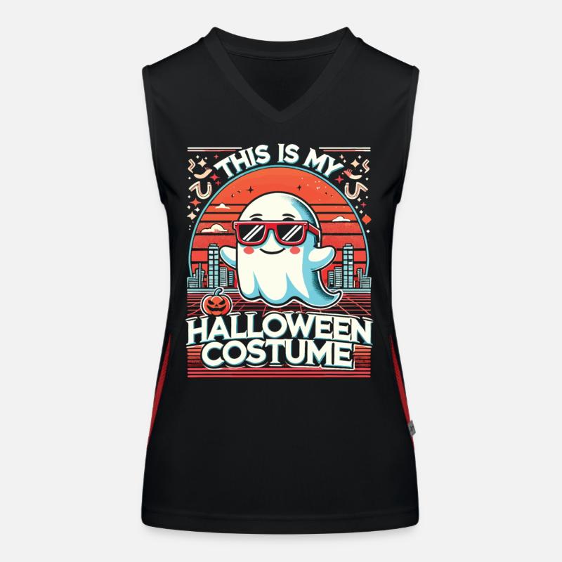 Spooky Retro Future Halloween T-Shirt Women's Functional Contrast Tank Top