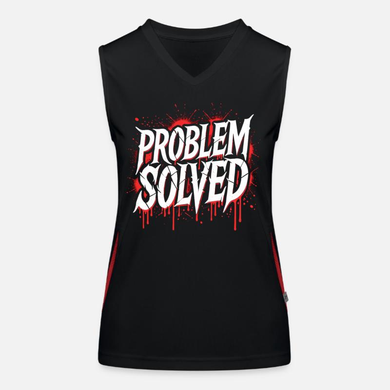 Problem Gelöst - Problem Solved Women's Functional Contrast Tank Top