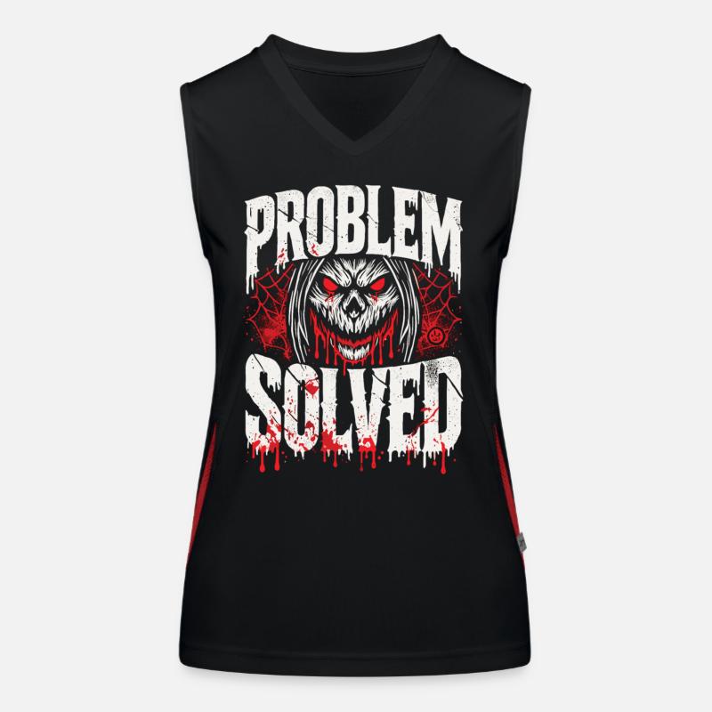 Bloody Solution - Problem Solved Women's Functional Contrast Tank Top
