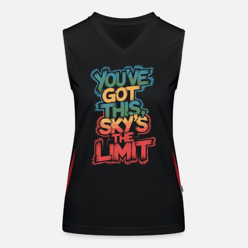 Believe in yourself: Nothing is impossible Women's Functional Contrast Tank Top