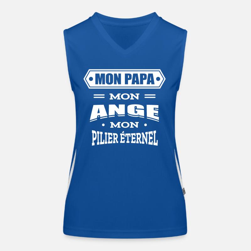 MON PAPA MON ANGE MON PILIER ETERNEL Débardeur respirant contrasté Femme