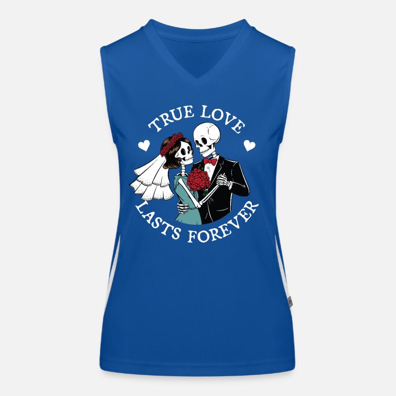 L’amour véritable dure éternellement Débardeur respirant contrasté Femme